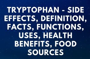 Tryptophan - Side Effects, Definition, Facts, Functions, Uses, Health Benefits, Food Sources